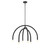Meridian - M100115MBK - Six Light Chandelier - Matte Black