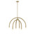 Meridian - M100115NB - Six Light Chandelier - Natural Brass