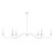 Meridian - M100119BQW - Six Light Chandelier - Bisque White