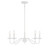 Meridian - M100120BQW - Five Light Chandelier - Bisque White