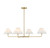 Meridian - M100121NB - Four Light Chandelier - Natural Brass
