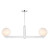 Meridian - M100124CH - Two Light Linear Chandelier - Chrome