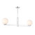 Two Light Linear Chandelier (M100124CH)