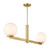 Two Light Linear Chandelier (M100124NB)