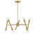 Meridian - M100128NB - Ten Light Chandelier - Natural Brass