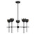 Meridian - M100131MBK - LED Chandelier - Matte Black
