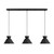 Three Light Linear Chandelier (M100134MBK)