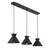 Three Light Linear Chandelier (M100134MBK)