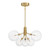 Meridian - M100135NB - LED Chandelier - Natural Brass