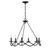 Meridian - M100137MBK - Six Light Chandelier - Matte Black