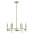 Meridian - M100140BN - Six Light Chandelier - Brushed Nickel