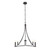 Meridian - M100141MBK - Four Light Chandelier - Matte Black