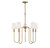 Meridian - M10077NB - Five Light Chandelier - Natural Brass