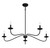 Five Light Chandelier (M10085MBK)