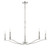 Meridian - M10086PN - Five Light Chandelier - Polished Nickel