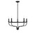 Meridian - M10087MBK - Five Light Chandelier - Matte Black
