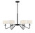 Meridian - M10092MBK - Six Light Chandelier - Matte Black