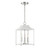 Meridian - M30013WHPN - Three Light Pendant - White with Polished Nickel