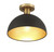 One Light Semi-Flush Mount (M60071MBKNB)