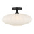 Meridian - M60075MBK - One Light Semi-Flush Mount - Matte Black