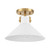 One Light Semi-Flush Mount (M60078WHNB)