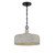 Meridian - M70103WGBK - One Light Pendant - Weathered Gray with Black
