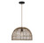 Meridian - M70105DR - One Light Pendant - Dark Rattan with a Dark Brown Socket
