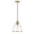Meridian - M70119NB - One Light Pendant - Natural Brass