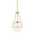 Meridian - M7025NB - One Light Pendant - Natural Brass