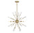 Meridian - M7028NB - Five Light Pendant - Natural Brass