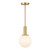 Meridian - M7050NB - One Light Pendant - Natural Brass