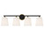 Meridian - M80079MBKNB - Four Light Bathroom Vanity - Matte Black and Natural Brass