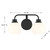 Two Light Bathroom Vanity (M80080MBK)