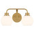 Meridian - M80080NB - Two Light Bathroom Vanity - Natural Brass