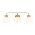 Meridian - M80081NB - Three Light Bathroom Vanity - Natural Brass