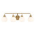 Meridian - M80082NB - Four Light Bathroom Vanity - Natural Brass