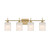 Meridian - M80085NB - Four Light Bathroom Vanity - Natural Brass
