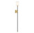 Meridian - M90069BNB - One Light Wall Sconce - Black with Natural Brass Accents