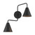 Meridian - M90111MBK - Two Light Wall Sconce - Matte Black