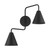 Two Light Wall Sconce (M90111MBK)