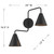 Two Light Wall Sconce (M90111MBK)