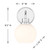 One Light Wall Sconce (M90112CH)