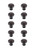 Elegant Lighting - KB2002-ORB-10PK - Knob Multipack (Set of 10) - Cadon - Oil-rubbed Bronze