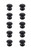 Elegant Lighting - KB2004-MB-10PK - Knob Multipack (Set of 10) - Kaid - Matte Black