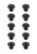 Elegant Lighting - KB2006-MB-10PK - Knob Multipack (Set of 10) - Minu - Matte Black