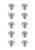 Elegant Lighting - KB2006-NK-10PK - Knob Multipack (Set of 10) - Minu - Brushed Nickel