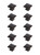 Elegant Lighting - KB2025-ORB-10PK - Knob Multipack (Set of 10) - Cecil - Oil-rubbed Bronze