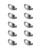 Elegant Lighting - PL3001-NK-10PK - Bar Pull Multipack (set of 10) - Claude - Brushed Nickel