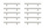 Elegant Lighting - PL400-4-NK-10PK - Bar Pull Multipack (set of 10) - Quinn - Brushed Nickel