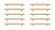 Elegant Lighting - PL400-6-BR-10PK - Bar Pull Multipack (set of 10) - Quinn - Brass